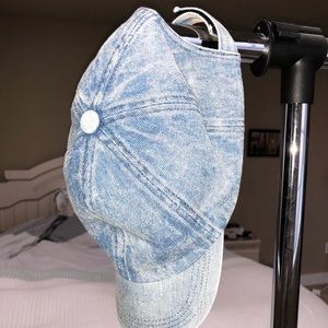 Denim baseball hat